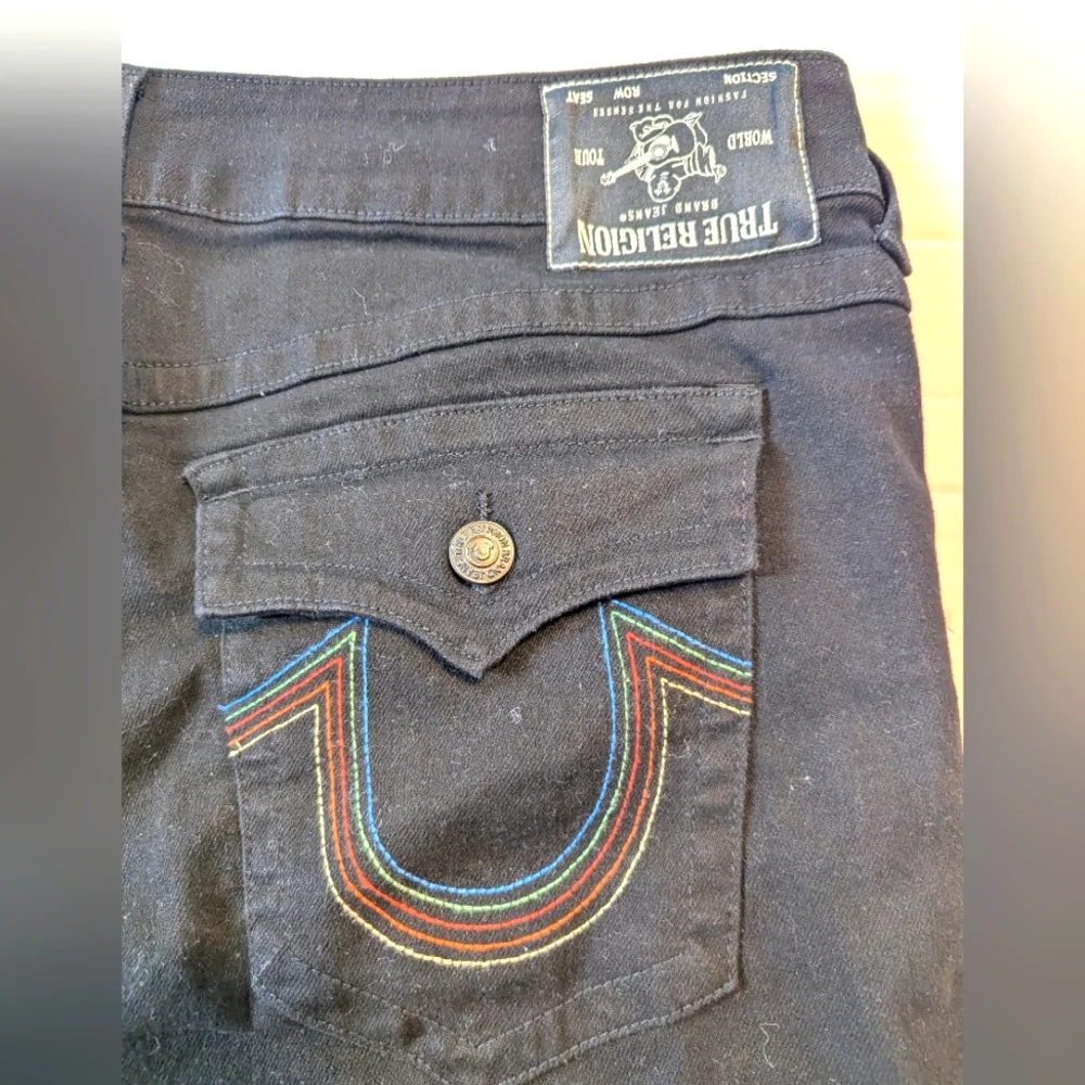 Mens True Religion Ricky Multicolor Black Shorts Size 38 BNWT
